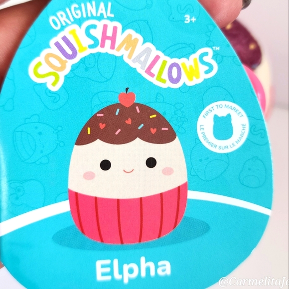 ELPHA 🧁 FTM Chocolate Cupcake Original Squishmallow ☆》NWT《☆ - Picture 3 of 8